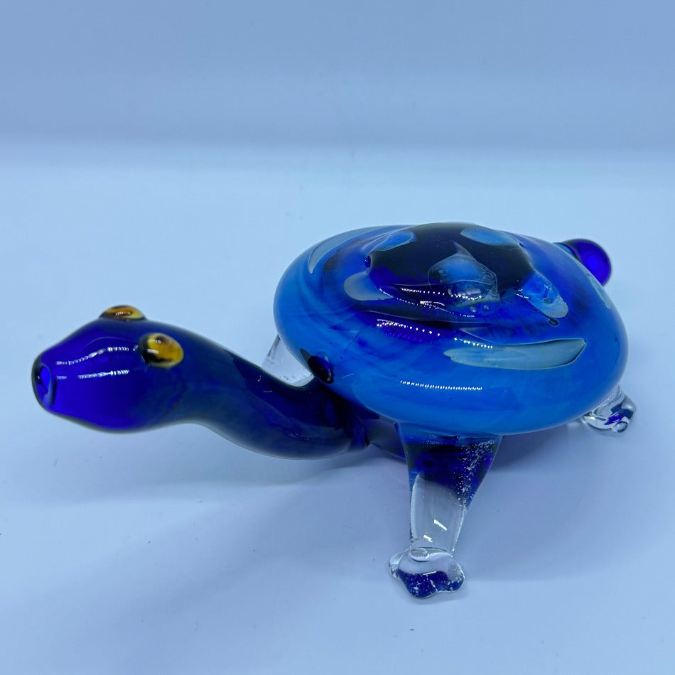 Blue Tube Fumed Turtle Pipe
