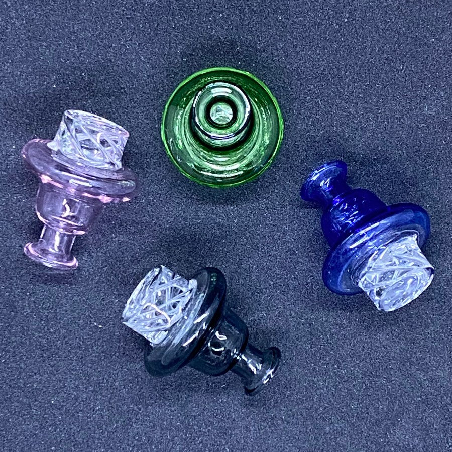 Color Tube Diamond Cut Carb Caps