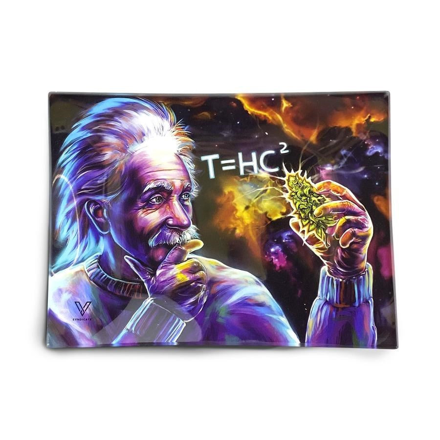 T=HC2 EINSTEIN BLACK HOLE GLASS TRAY