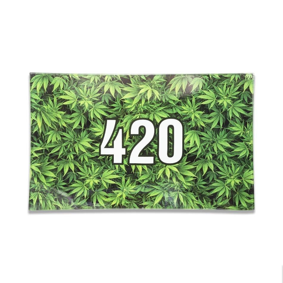 420 Green Glass Tray