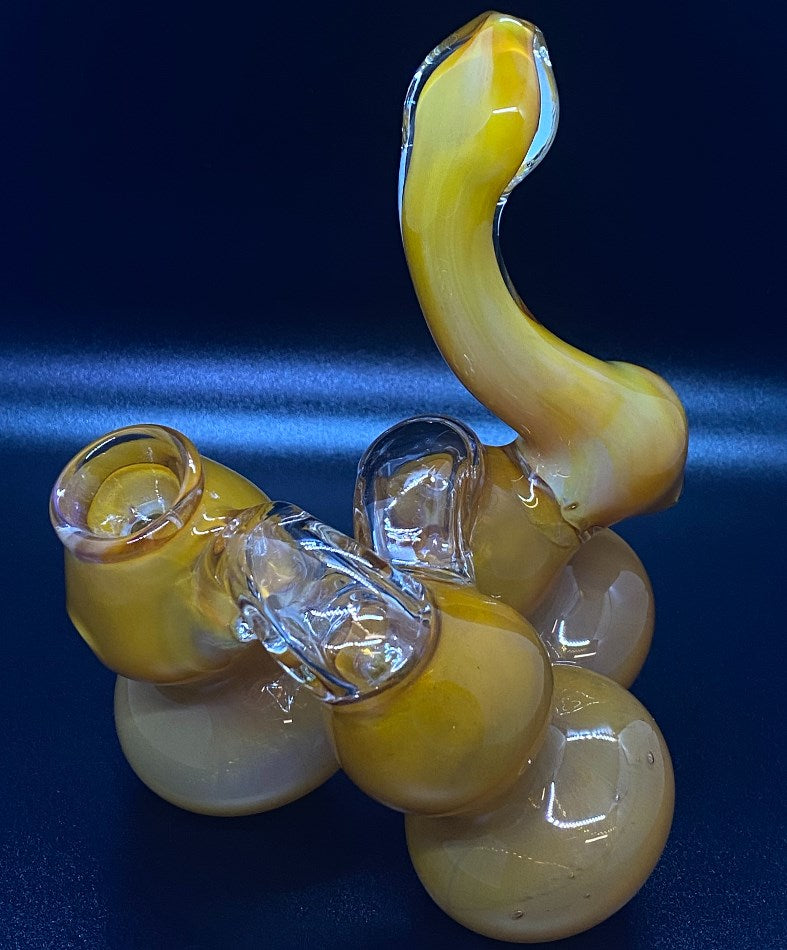 Triple Chamber Yellow Fume Bubbler