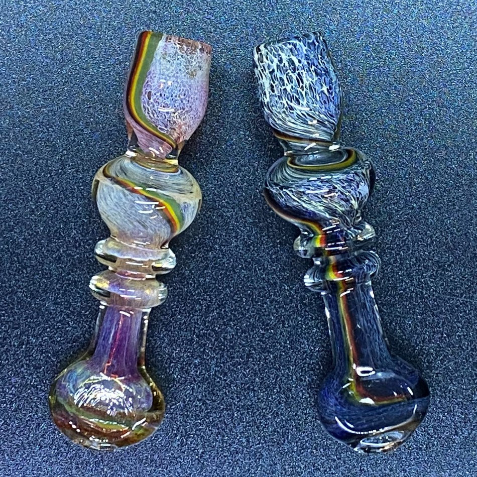 3.5" Rim & Ball Rasta Line Chillum