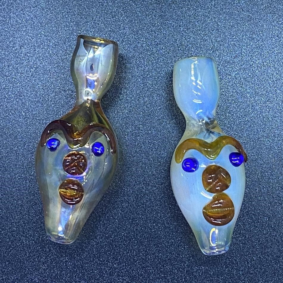 Face Design Shiny Chillum