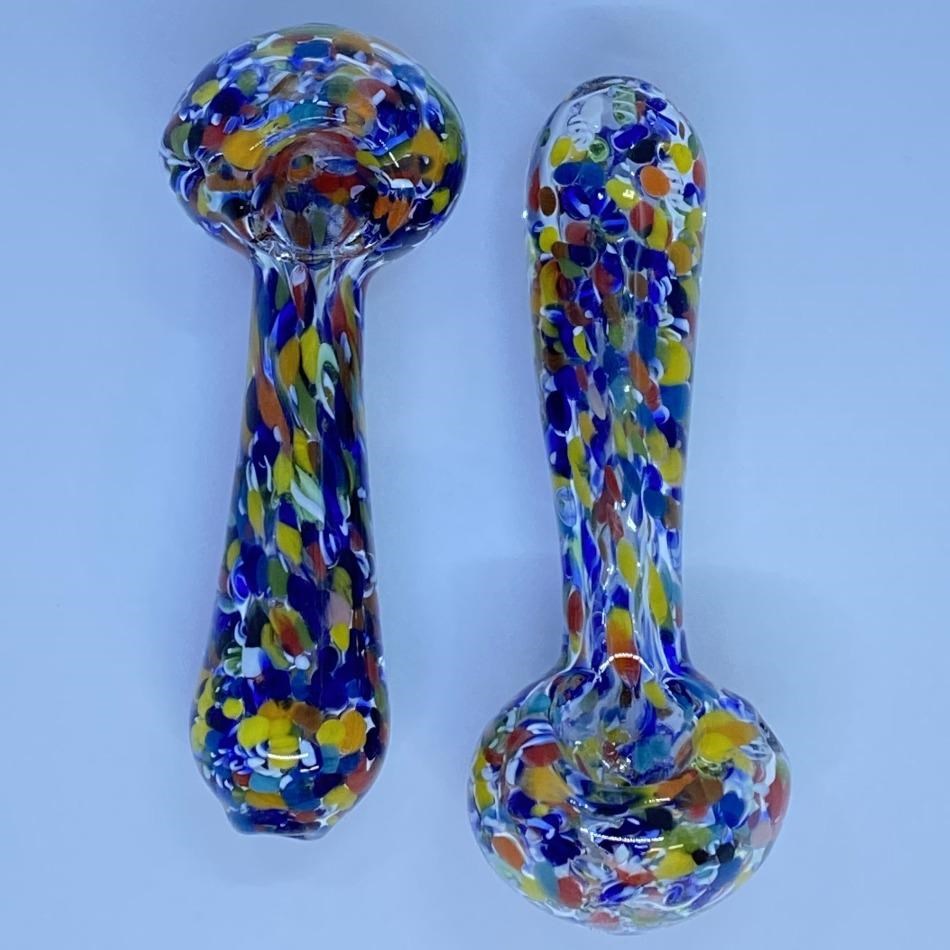 4" Confetti Frit Spoon