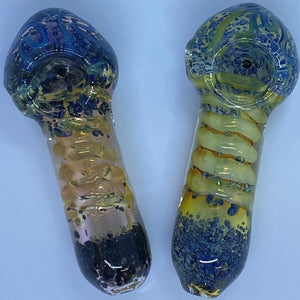 4.5" Heavy Gold Fume Frit Head Mouth