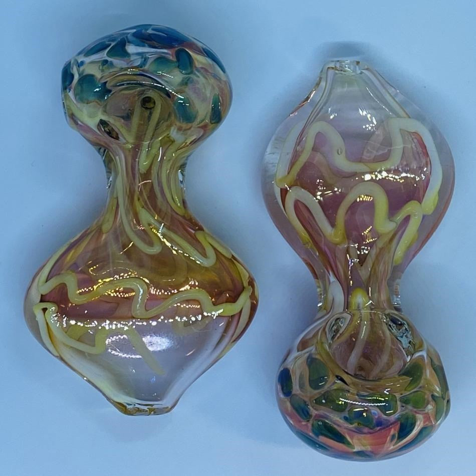 4.5" Heavy Gold Fumed Flat Belly Lines