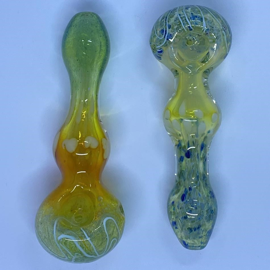 5" Ball Belly Fumed Dot Line Frit