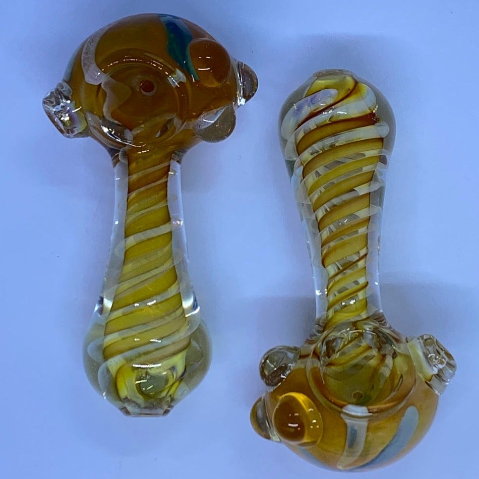 4.5" Yellow Fumed Marble Head