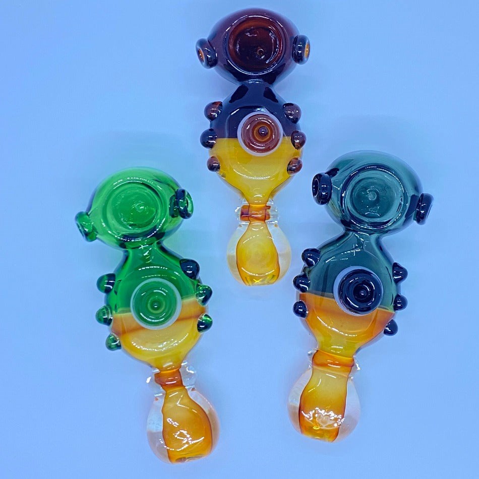 5" Joint Color Tube Yellow Fume Button Fat Belly