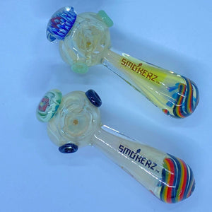 SMOKERZ 5" Marble Milli Fumed Rasta Mouth