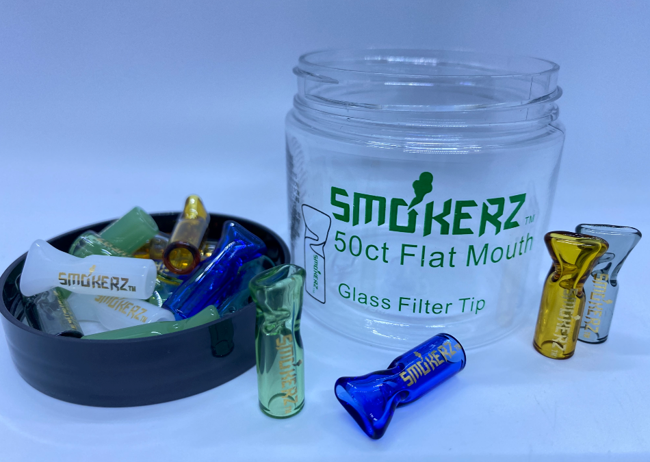 SMOKERZ Flat Mouth Tips - 50ct jar