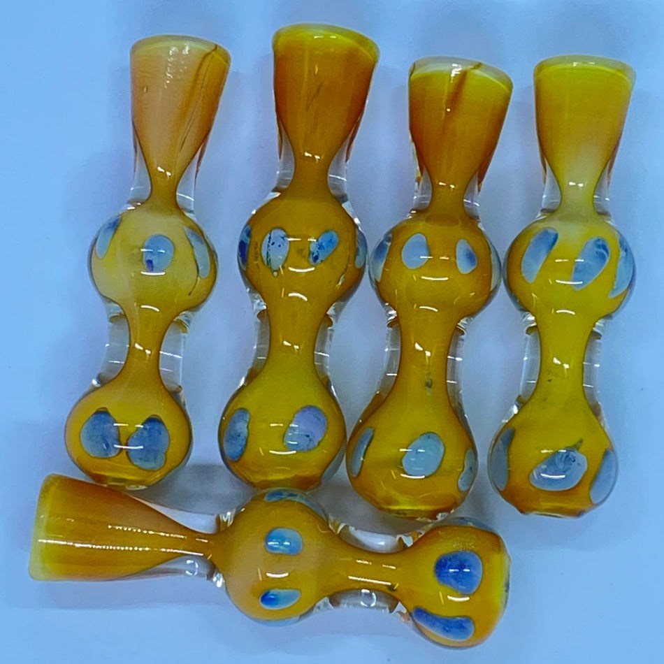 Yellow Fumed Dot Round Chillums