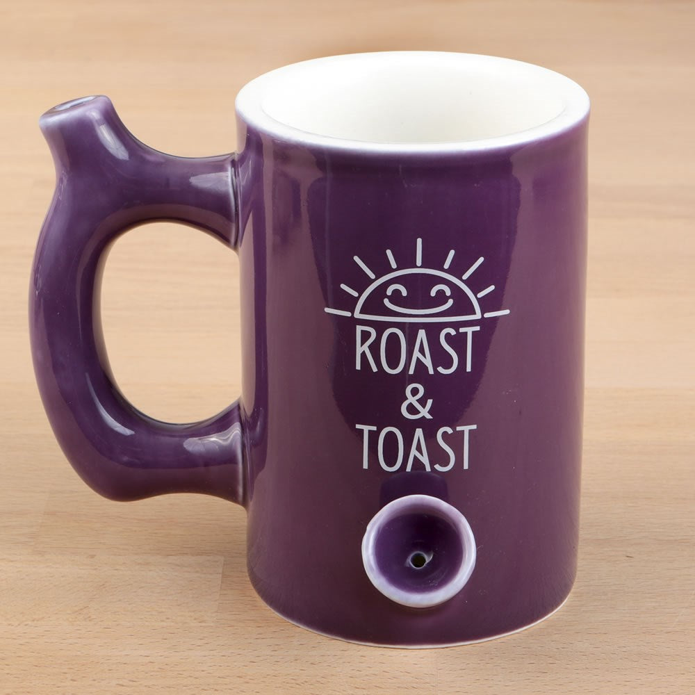 PLUM COLOR GLOSSY PREMIUM ROAST & TOAST MUG