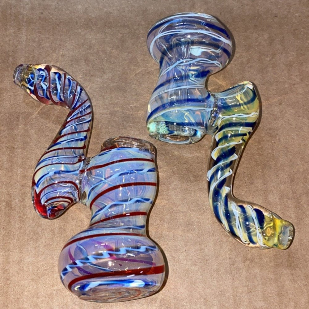 Color Line Swirl X-Mini Bubbler 3"