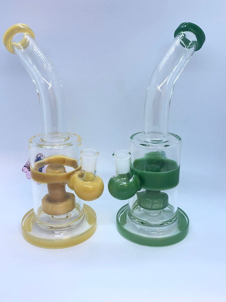 10" Tire Perc Marble Milli Water Pipe